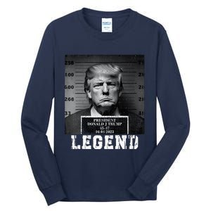 Trump 2024 Mugshot President Legend Tall Long Sleeve T-Shirt