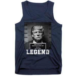 Trump 2024 Mugshot President Legend Tank Top