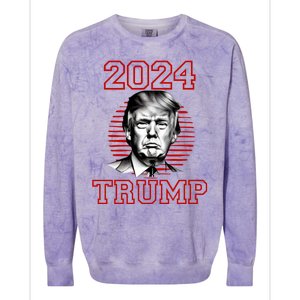 Trump 2024: MAGA Patriot Reelect Keep America Great! Colorblast Crewneck Sweatshirt