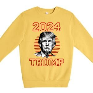 Trump 2024: MAGA Patriot Reelect Keep America Great! Premium Crewneck Sweatshirt