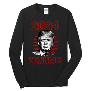 Trump 2024: MAGA Patriot Reelect Keep America Great! Tall Long Sleeve T-Shirt