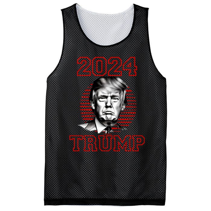 Trump 2024: MAGA Patriot Reelect Keep America Great! Mesh Reversible Basketball Jersey Tank