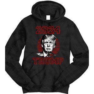 Trump 2024: MAGA Patriot Reelect Keep America Great! Tie Dye Hoodie