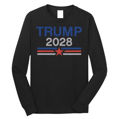 Trump 2028 Minimalist Retro Patriotic Trump Inauguration Long Sleeve Shirt