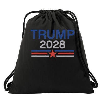 Trump 2028 Minimalist Retro Patriotic Trump Inauguration Drawstring Bag