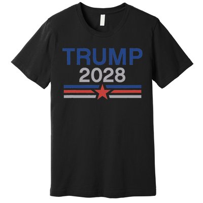 Trump 2028 Minimalist Retro Patriotic Trump Inauguration Premium T-Shirt