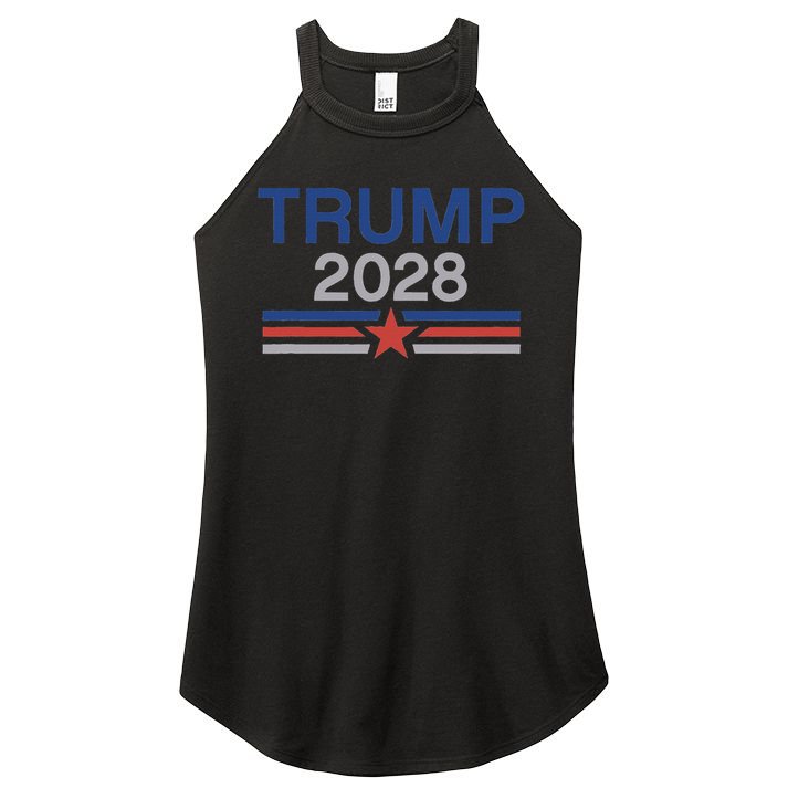 Trump 2028 Minimalist Retro Patriotic Trump Inauguration Women's Perfect Tri Rocker Tank