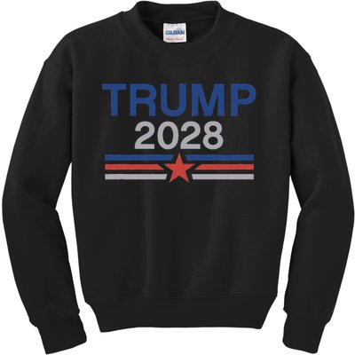 Trump 2028 Minimalist Retro Patriotic Trump Inauguration Kids Sweatshirt