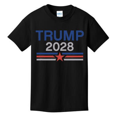 Trump 2028 Minimalist Retro Patriotic Trump Inauguration Kids T-Shirt