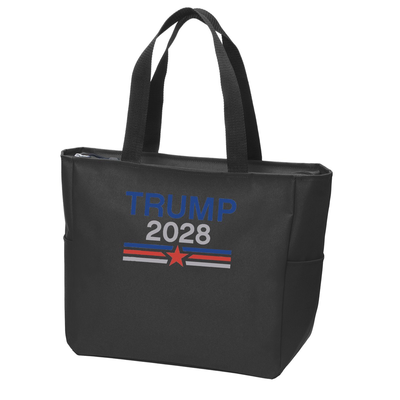 Trump 2028 Minimalist Retro Patriotic Trump Inauguration Zip Tote Bag