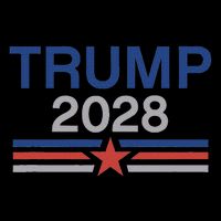 Trump 2028 Minimalist Retro Patriotic Trump Inauguration Zip Tote Bag