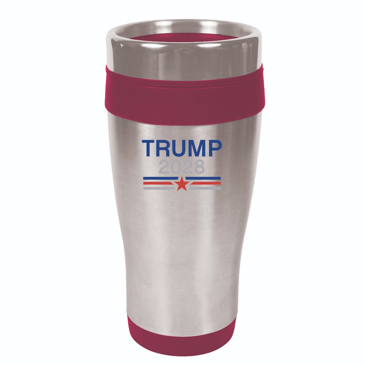 Trump 2028 Minimalist Retro Patriotic Trump Inauguration 16oz Travel Tumbler