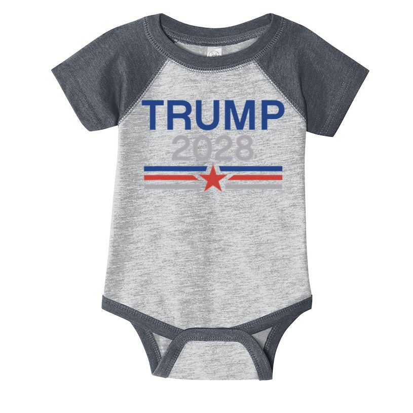 Trump 2028 Minimalist Retro Patriotic Trump Inauguration Infant Baby Jersey Bodysuit