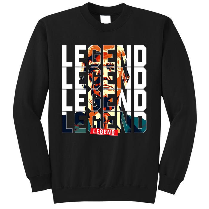 Trump 2024 Mugshot President legend Tall Sweatshirt