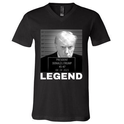 Trump 2024 Mugshot President legend V-Neck T-Shirt