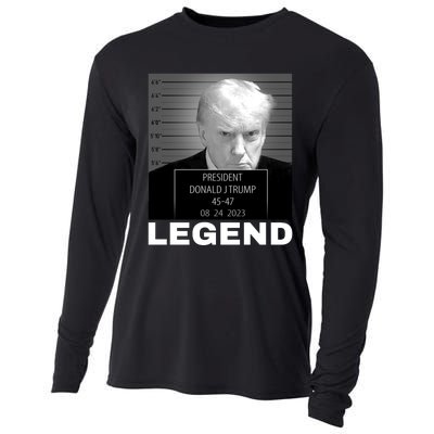 Trump 2024 Mugshot President legend Cooling Performance Long Sleeve Crew