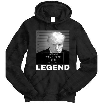 Trump 2024 Mugshot President legend Tie Dye Hoodie