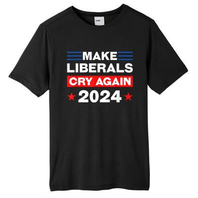 Trump 2024 Make Liberals Cry Again Trump American Tall Fusion ChromaSoft Performance T-Shirt