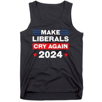 Trump 2024 Make Liberals Cry Again Trump American Tank Top