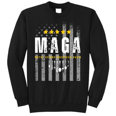 Trump 2024 Maga Maybe Afford Groceries Again Sweatshirt