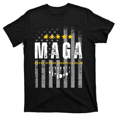 Trump 2024 Maga Maybe Afford Groceries Again T-Shirt