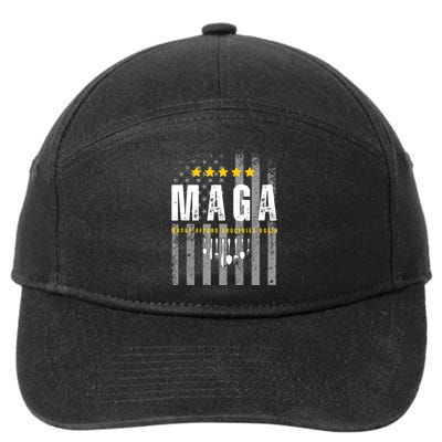 Trump 2024 Maga Maybe Afford Groceries Again 7-Panel Snapback Hat