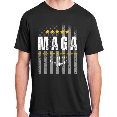 Trump 2024 Maga Maybe Afford Groceries Again Adult ChromaSoft Performance T-Shirt