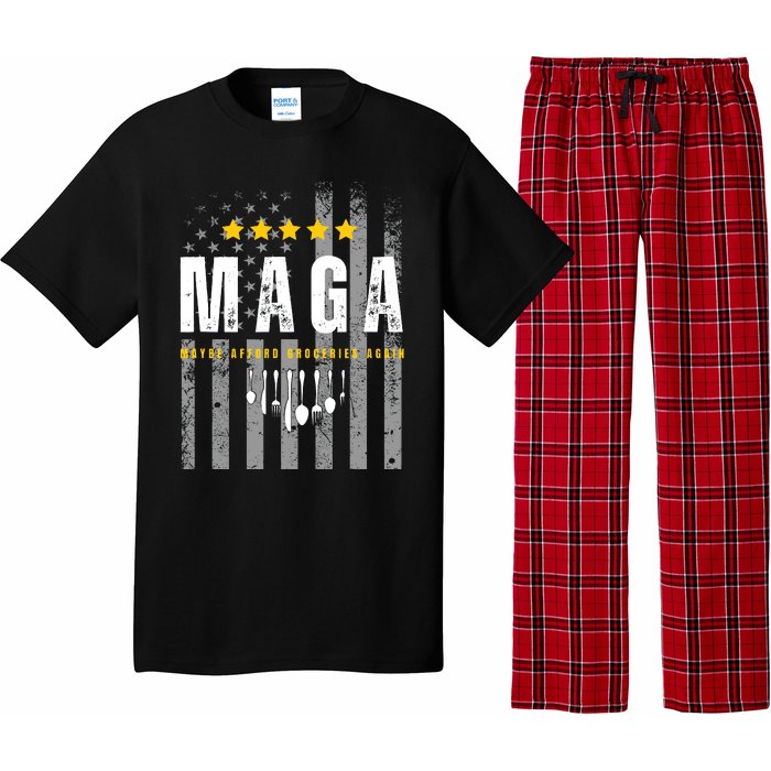 Trump 2024 Maga Maybe Afford Groceries Again Pajama Set