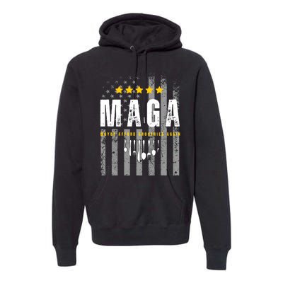 Trump 2024 Maga Maybe Afford Groceries Again Premium Hoodie