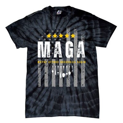 Trump 2024 Maga Maybe Afford Groceries Again Tie-Dye T-Shirt