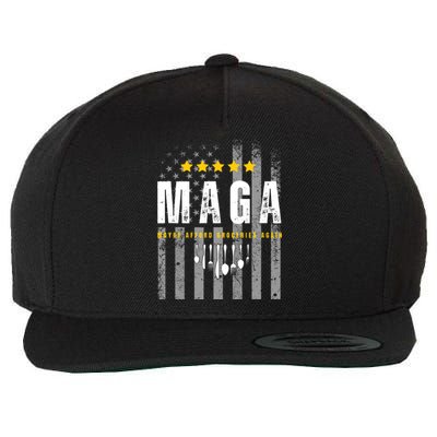 Trump 2024 Maga Maybe Afford Groceries Again Wool Snapback Cap