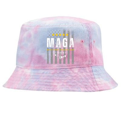 Trump 2024 Maga Maybe Afford Groceries Again Tie-Dyed Bucket Hat