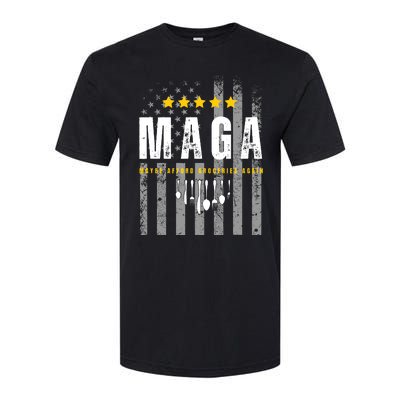 Trump 2024 Maga Maybe Afford Groceries Again Softstyle CVC T-Shirt