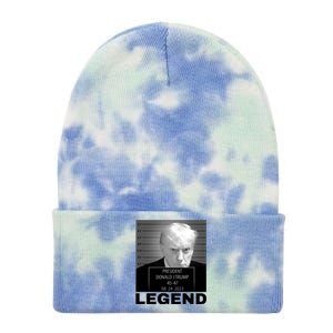 Trump 2024 Mugshot President legend Tie Dye 12in Knit Beanie