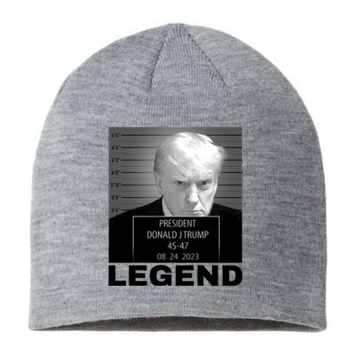 Trump 2024 Mugshot President legend Sustainable Beanie