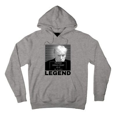 Trump 2024 Mugshot President legend Tall Hoodie