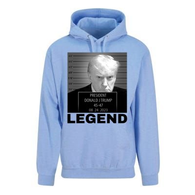 Trump 2024 Mugshot President legend Unisex Surf Hoodie