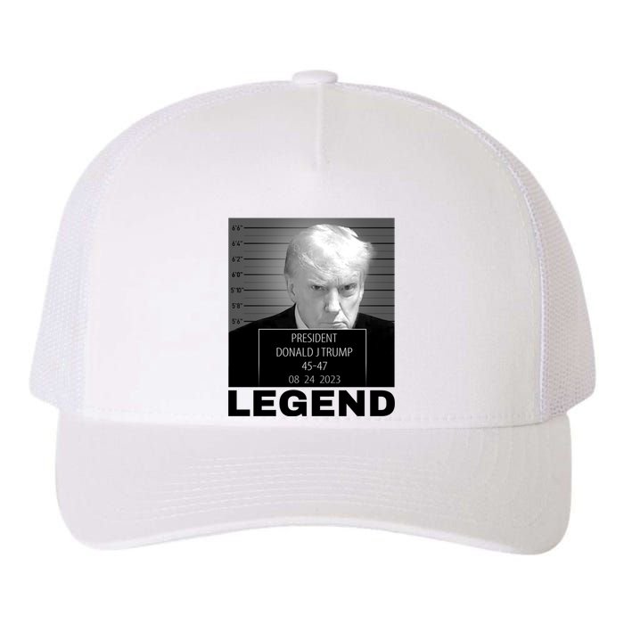 Trump 2024 Mugshot President legend Yupoong Adult 5-Panel Trucker Hat