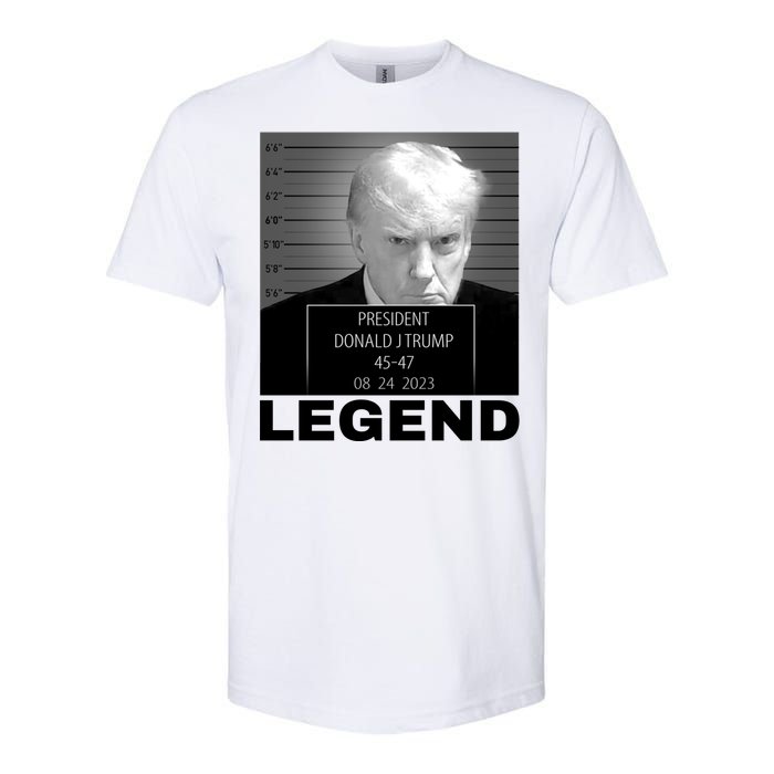 Trump 2024 Mugshot President legend Softstyle CVC T-Shirt