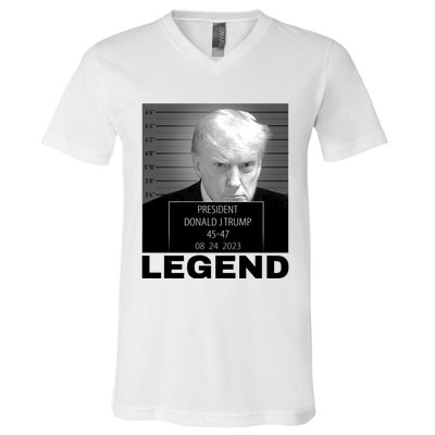 Trump 2024 Mugshot President legend V-Neck T-Shirt