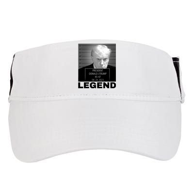 Trump 2024 Mugshot President legend Adult Drive Performance Visor