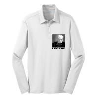 Trump 2024 Mugshot President legend Silk Touch Performance Long Sleeve Polo