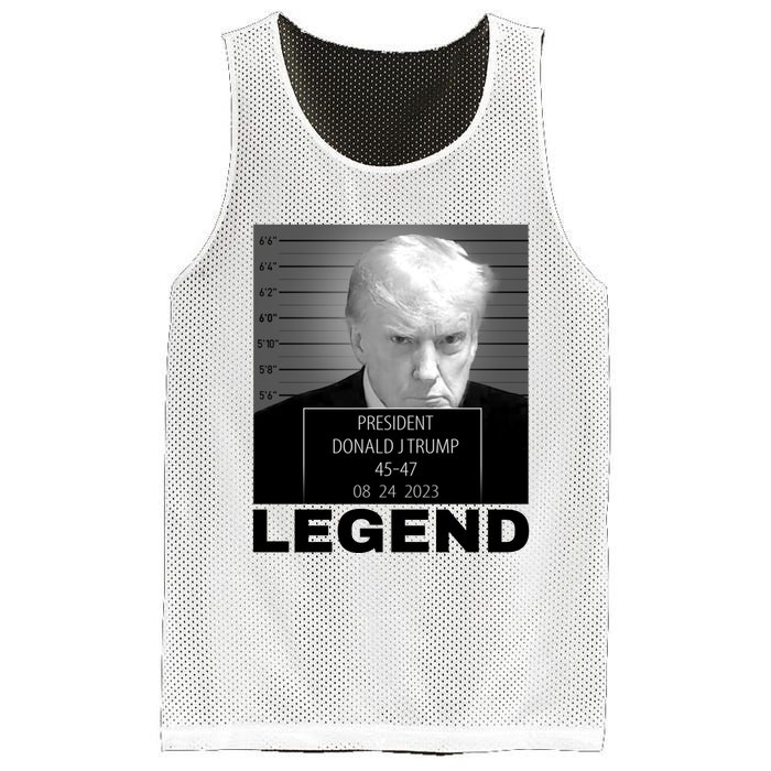 Trump 2024 Mugshot President legend Mesh Reversible Basketball Jersey Tank