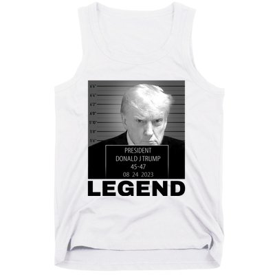 Trump 2024 Mugshot President legend Tank Top