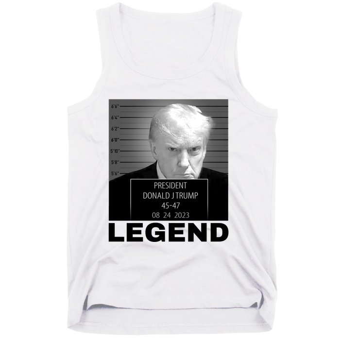 Trump 2024 Mugshot President legend Tank Top