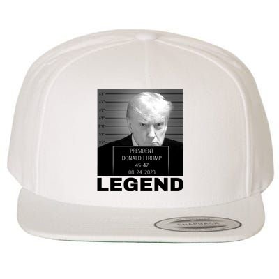 Trump 2024 Mugshot President legend Wool Snapback Cap