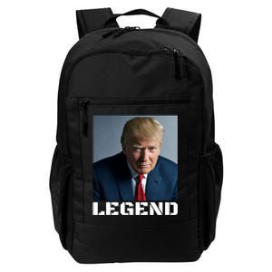 Trump 2024 Mugshot President legend Daily Commute Backpack