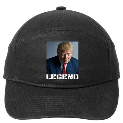 Trump 2024 Mugshot President legend 7-Panel Snapback Hat