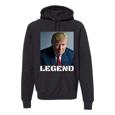 Trump 2024 Mugshot President legend Premium Hoodie