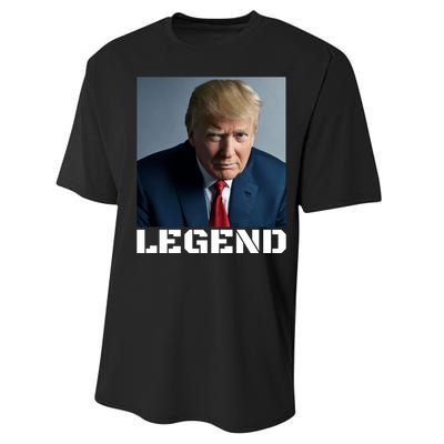 Trump 2024 Mugshot President legend Performance Sprint T-Shirt